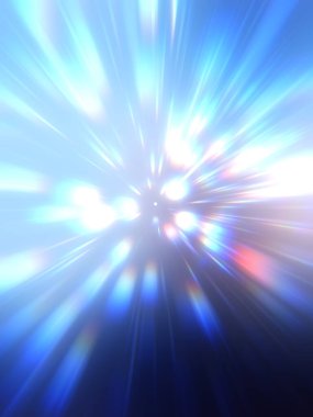 Parlak, canlı ve renkli duvar kağıtları. Parlayan parçacıkları ve çizgileri olan ışık patlaması yıldızı. Güzel soyut ışın arkaplanı.