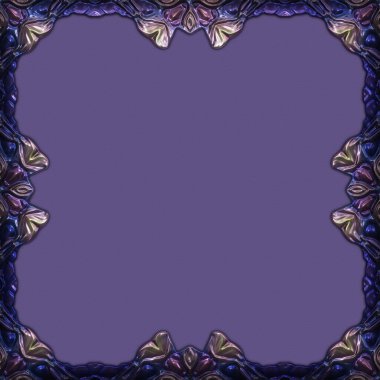Çerçeve kağıdı. Kart, davetiye ya da albüm olarak harika bir kullanım. Fantezi 3D çizim arka planı. Zarif duvar kâğıdı. Metnin için şablon.