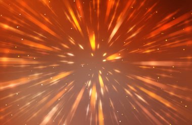 Parlak, canlı ve renkli duvar kağıtları. Parlayan parçacıkları ve çizgileri olan ışık patlaması yıldızı. Güzel soyut ışın arkaplanı.