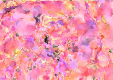 Modern fırça darbeleri. Poster, duvar sanatı, afiş, kart, kitap kapağı veya ambalaj için rahatlatıcı kompozisyonun yumuşak renkli çizimi. Pastel renklerle suluboya.