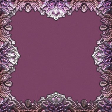 Çerçeve kağıdı. Kart, davetiye ya da albüm olarak harika bir kullanım. Fantezi 3D çizim arka planı. Zarif duvar kâğıdı. Metnin için şablon.