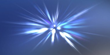 Parlak, canlı ve renkli duvar kağıtları. Parlayan parçacıkları ve çizgileri olan ışık patlaması yıldızı. Güzel soyut ışın arkaplanı.