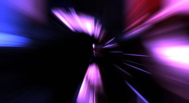 Hızlı yüksek hız bulanıklaştırma arkaplanı. Işık teknolojisi soyut duvar kağıdı. Renkli ışık enerjisi parlamaları. Çarpık grafik hareket arkaplanı. Dinamik patlama flaşı. İvme etkisi.