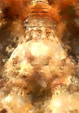 Tuval üzerinde etkileyici fırçalanmış resim. Soyut doku. 2D çizim. Geniş fırça darbeleri. Modern dijital sanat. Çağdaş fırça. Modern ifade. Popüler biçim boyanmış resim.