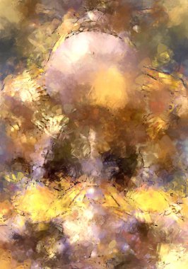 Tuval üzerinde etkileyici fırçalanmış resim. Soyut doku. 2D çizim. Geniş fırça darbeleri. Modern dijital sanat. Çağdaş fırça. Modern ifade. Popüler biçim boyanmış resim.