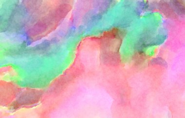 Modern fırça darbeleri. Poster, duvar sanatı, afiş, kart, kitap kapağı veya ambalaj için rahatlatıcı kompozisyonun yumuşak renkli çizimi. Pastel renklerle suluboya.