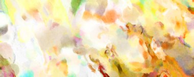 Modern fırça darbeleri. Poster, duvar sanatı, afiş, kart, kitap kapağı veya ambalaj için rahatlatıcı kompozisyonun yumuşak renkli çizimi. Pastel renklerle suluboya.