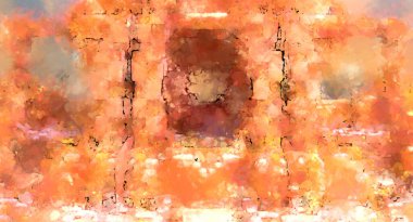 Tuval üzerinde etkileyici fırçalanmış resim. Soyut doku. 2D çizim. Geniş fırça darbeleri. Modern dijital sanat. Çağdaş fırça. Modern ifade. Popüler biçim boyanmış resim.