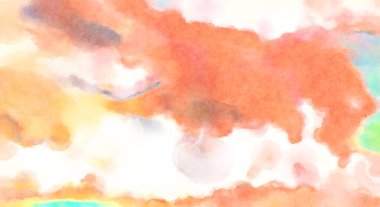 Modern fırça darbeleri. Poster, duvar sanatı, afiş, kart, kitap kapağı veya ambalaj için rahatlatıcı kompozisyonun yumuşak renkli çizimi. Pastel renklerle suluboya.