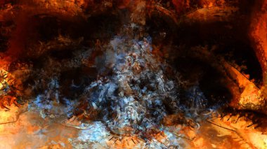 Tuval üzerinde etkileyici fırçalanmış resim. Soyut doku. 2D çizim. Geniş fırça darbeleri. Modern dijital sanat. Çağdaş fırça. Modern ifade. Popüler biçim boyanmış resim.