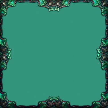 Çerçeve kağıdı. Kart, davetiye ya da albüm olarak harika bir kullanım. Fantezi 3D çizim arka planı. Zarif duvar kâğıdı. Metnin için şablon.