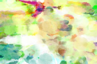 Modern fırça darbeleri. Poster, duvar sanatı, afiş, kart, kitap kapağı veya ambalaj için rahatlatıcı kompozisyonun yumuşak renkli çizimi. Pastel renklerle suluboya.