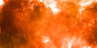 Vahşi ve büyük fırça darbeleri. Beyaz arka planda fırçalanmış soyut resim. Fırça darbesi ile boyanmış. Boya darbeleri. 2B Görüntü.