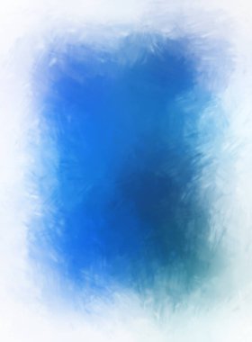 Vahşi ve büyük fırça darbeleri. Beyaz arka planda fırçalanmış soyut resim. Fırça darbesi ile boyanmış. Boya darbeleri. 2B Görüntü.