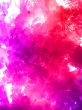 Vahşi ve büyük fırça darbeleri. Beyaz arka planda fırçalanmış soyut resim. Fırça darbesi ile boyanmış. Boya darbeleri. 2B Görüntü.