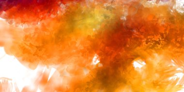 Vahşi ve büyük fırça darbeleri. Beyaz arka planda fırçalanmış soyut resim. Fırça darbesi ile boyanmış. Boya darbeleri. 2B Görüntü.