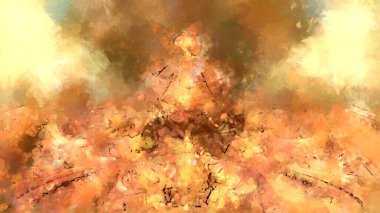 Tuval üzerinde etkileyici fırçalanmış resim. Soyut doku. 2D çizim. Geniş fırça darbeleri. Modern dijital sanat. Çağdaş fırça. Modern ifade. Popüler biçim boyanmış resim.