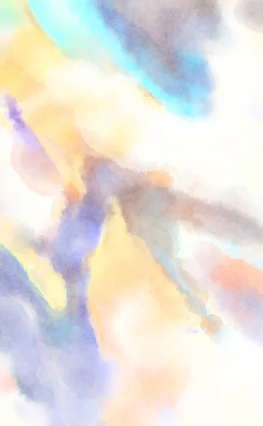 Modern Brush Strokes Painting Soft Color Painted Illustration Soothing Composition — Stock Photo, Image