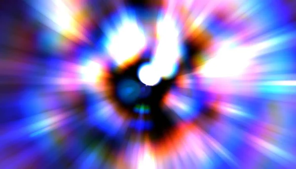 Glossy Levende Farverige Tapet Lyseksplosionsstjerne Med Glødende Partikler Linjer Smukke - Stock-foto