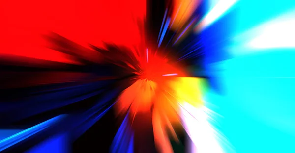 Szybkie Szybkie Rozmycie Tła Zoomu Technologia Światła Abstrakcyjna Tapeta Kolorowe — Zdjęcie stockowe