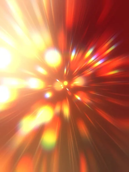 Glossy Vibrant Colorful Wallpaper Light Explosion Star Glowing Particles Lines — Stock Photo, Image