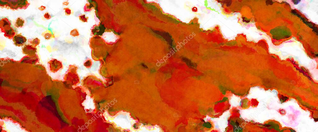 Modern brush strokes painting. Soft color painted illustration of soothing composition for poster, wall art, banner, card, book cover or packaging. Watercolor abstract painting with pastel colors.