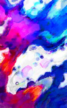 Modern fırça darbeleri. Poster, duvar sanatı, afiş, kart, kitap kapağı veya ambalaj için rahatlatıcı kompozisyonun yumuşak renkli çizimi. Pastel renklerle suluboya.