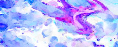 Modern fırça darbeleri. Poster, duvar sanatı, afiş, kart, kitap kapağı veya ambalaj için rahatlatıcı kompozisyonun yumuşak renkli çizimi. Pastel renklerle suluboya.