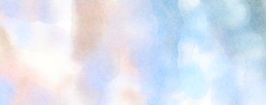 Modern fırça darbeleri. Poster, duvar sanatı, afiş, kart, kitap kapağı veya ambalaj için rahatlatıcı kompozisyonun yumuşak renkli çizimi. Pastel renklerle suluboya.