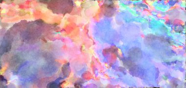 Modern fırça darbeleri. Poster, duvar sanatı, afiş, kart, kitap kapağı veya ambalaj için rahatlatıcı kompozisyonun yumuşak renkli çizimi. Pastel renklerle suluboya.