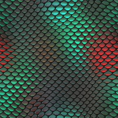 Kusursuz bir fantezi modeli. Sürüngen dokusu. Renkli ve canlı fayanslar. Egzotik fayanslı yüzey. Doğa baskısı.