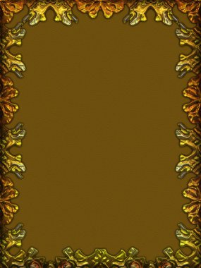 Çerçeve kağıdı. Kart, davetiye ya da albüm olarak harika bir kullanım. Fantezi 3D çizim arka planı. Zarif duvar kâğıdı. Metnin için şablon.