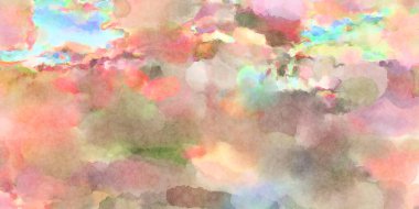 Modern fırça darbeleri. Poster, duvar sanatı, afiş, kart, kitap kapağı veya ambalaj için rahatlatıcı kompozisyonun yumuşak renkli çizimi. Pastel renklerle suluboya.