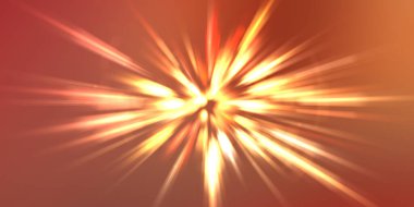 Parlak, canlı ve renkli duvar kağıtları. Parlayan parçacıkları ve çizgileri olan ışık patlaması yıldızı. Güzel soyut ışın arkaplanı.