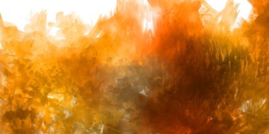 Vahşi ve büyük fırça darbeleri. Beyaz arka planda fırçalanmış soyut resim. Fırça darbesi ile boyanmış. Boya darbeleri. 2B Görüntü.