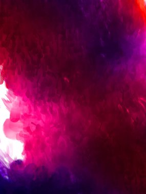 Vahşi ve büyük fırça darbeleri. Beyaz arka planda fırçalanmış soyut resim. Fırça darbesi ile boyanmış. Boya darbeleri. 2B Görüntü.