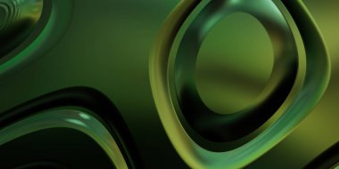 Renkli dalgalı yansıtıcı duvar kağıdının üç boyutlu çizimi. Duvar kağıdı, afiş, arkaplan, kart, kitap kapağı veya web sitesi için grafiksel illüstrasyon. Soyut arkaplan. 