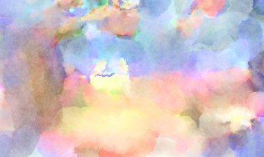 Modern fırça darbeleri. Poster, duvar sanatı, afiş, kart, kitap kapağı veya ambalaj için rahatlatıcı kompozisyonun yumuşak renkli çizimi. Pastel renklerle suluboya.