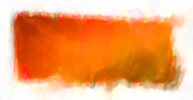 Soyut renkli suluboya çerçeve beyaz arkaplanda izole edildi. Dijital resim. Tasarım veya metnin için fırça şablonu.