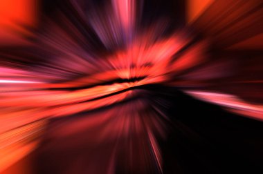 Hızlı yüksek hız bulanıklaştırma arkaplanı. Işık teknolojisi soyut duvar kağıdı. Renkli ışık enerjisi parlamaları. Çarpık grafik hareket arkaplanı. Dinamik patlama flaşı. İvme etkisi.