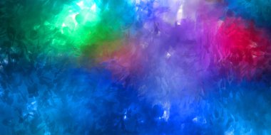 Vahşi ve büyük fırça darbeleri. Beyaz arka planda fırçalanmış soyut resim. Fırça darbesi ile boyanmış. Boya darbeleri. 2B Görüntü.