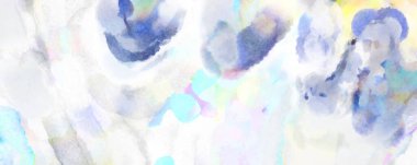 Modern fırça darbeleri. Poster, duvar sanatı, afiş, kart, kitap kapağı veya ambalaj için rahatlatıcı kompozisyonun yumuşak renkli çizimi. Pastel renklerle suluboya.