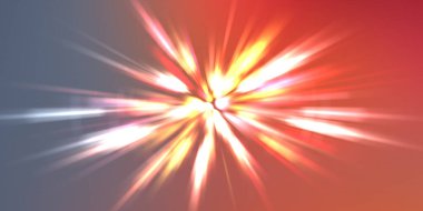 Parlak, canlı ve renkli duvar kağıtları. Parlayan parçacıkları ve çizgileri olan ışık patlaması yıldızı. Güzel soyut ışın arkaplanı.