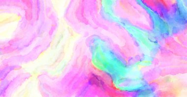 Modern fırça darbeleri. Poster, duvar sanatı, afiş, kart, kitap kapağı veya ambalaj için rahatlatıcı kompozisyonun yumuşak renkli çizimi. Pastel renklerle suluboya.