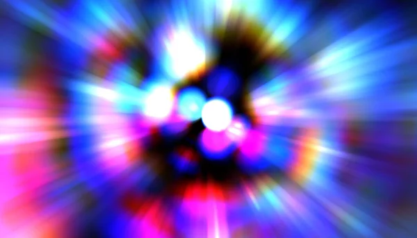 Glossy Vibrant Colorful Wallpaper Light Explosion Star Glowing Particles Lines — Stock Photo, Image