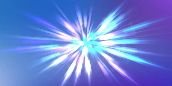 Glossy Vibrant Colorful Wallpaper Light Explosion Star Glowing Particles Lines — Stock Photo, Image