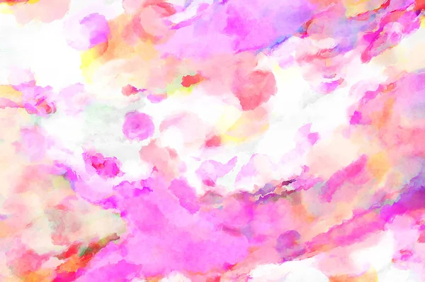 Modern Brush Strokes Painting Soft Color Painted Illustration Soothing Composition — Stock Photo, Image