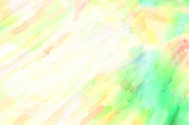 Modern fırça darbeleri. Poster, duvar sanatı, afiş, kart, kitap kapağı veya ambalaj için rahatlatıcı kompozisyonun yumuşak renkli çizimi. Pastel renklerle suluboya.