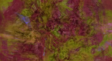 Kaos duvarı sanatı. Sanatsal canlılık ve renkli duvar kâğıdı. Kaotik resim. Taranmış Boyalı Soyut Arkaplan. Fırça darbesi ile boyanmış. Tuval üzerinde etkileyici fırçalanmış resim