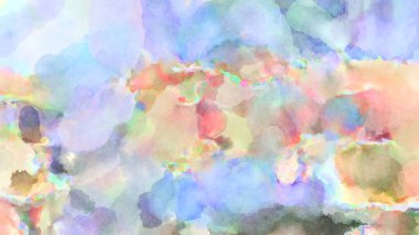 Modern fırça darbeleri. Poster, duvar sanatı, afiş, kart, kitap kapağı veya ambalaj için rahatlatıcı kompozisyonun yumuşak renkli çizimi. Pastel renklerle suluboya.